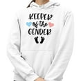 thumbnail image 2 of Keeper of the Gender Hoodie Sweatshirt Unisex Small White, 2 of 5