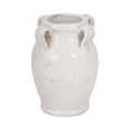 thumbnail image 6 of Decorative Terracotta Vase with Handles for Living Room Decor - Home Decor Accents for Bedroom, Entryway Table, and Office - Casual Flower Vase for Shelf or House Display - 8", White, 6 of 11