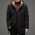 thumbnail image 4 of YEAE Winter 2024 Chaqueta de plumón de longitud media para hombre, plumón de pato blanco, abrigo con capucha cálido a prueba de frío y de alto peso, ropa de moda, 4 of 5