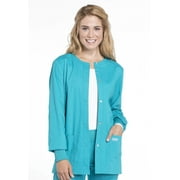 Cherokee Women's Snap Front Scrub Jacket with 3 Pockets and Knit Cuff - WW340