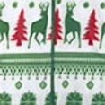 thumbnail image 6 of Collections Etc Nordic Snowflake Soft Fleece Wearable Blanket Green 60" x 67" x 0.13", 6 of 8
