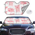 thumbnail image 2 of Fotbe Kawaii Pigs Car Windshield Sunshade | Sun Visor Protector Front Window Shade, Keeps Out UV Rays, Keeps Your Vehicle Cool-Small, 2 of 7