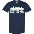 thumbnail image 3 of Inktastic Boston Massachussetts Skyline T-Shirt, 3 of 5