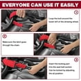 thumbnail image 4 of Steering Wheel Lock, with 2 Car Hooks and Anti-Theft Device with 3 Keys, Wheel Lock Anti Theft for Most Vehic,Red, 4 of 8