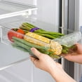 thumbnail image 6 of Kitchen Storage Box Fruit Vegetable Preservation Organizer Transparent Egg Container Under-shelf Refrigerator Drawer, 6 of 9