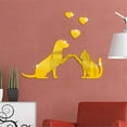 thumbnail image 6 of Animals Theme Acrylic Mirror Wall Decor Stickers Removable Dog DIY Mural Stickers Decals for Living Room Kid Baby Bedroom Bathroom Christmas Wall Decor Peel and Stick Wallpaper Boho Clearance, 6 of 8