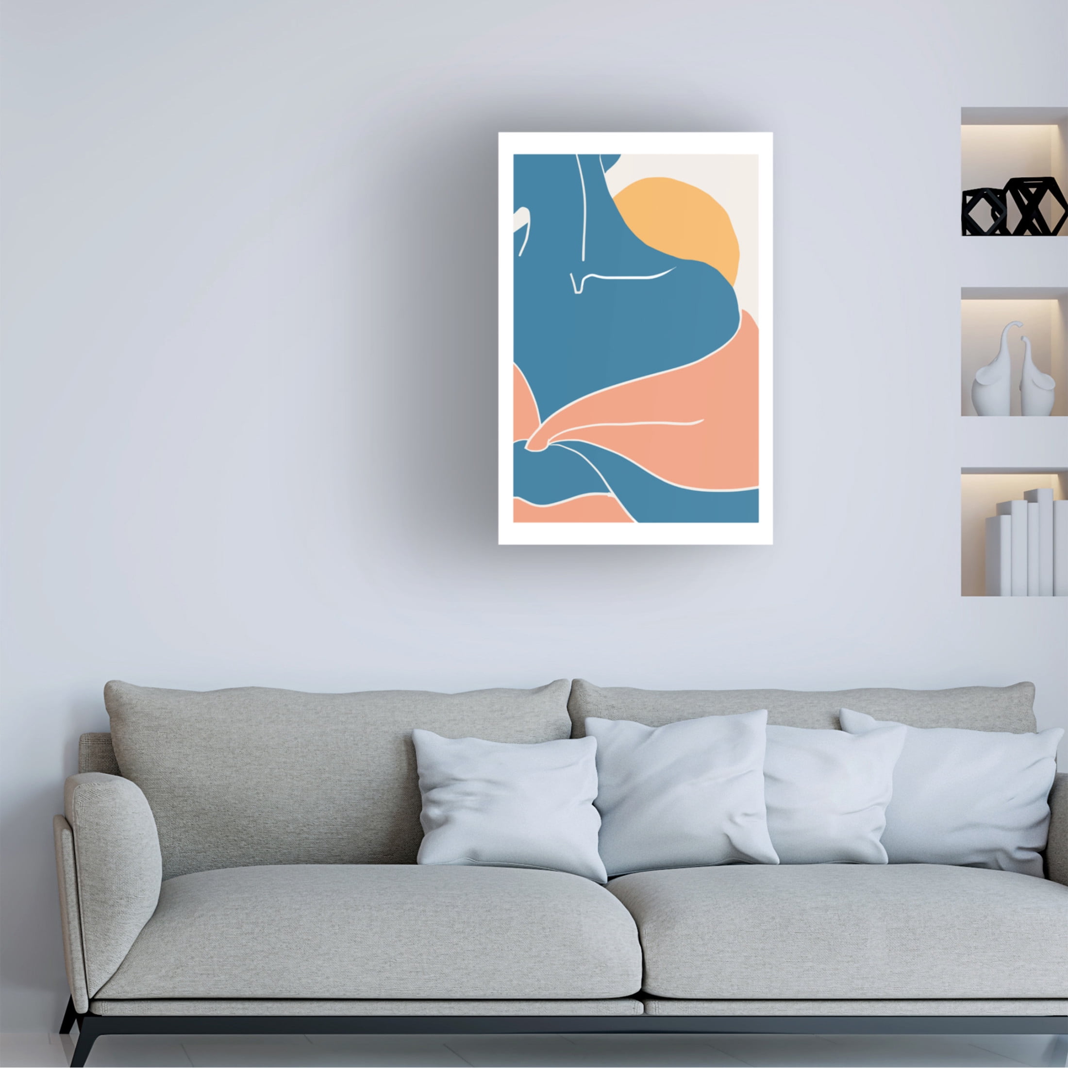 Pictufy Studio II 'Blue Shoulder' Canvas Art - 16 x 24 Inches