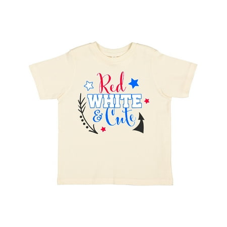 

Inktastic Red White and Cute Gift Toddler Toddler Girl T-Shirt