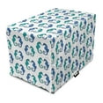 thumbnail image 1 of Seahorse Dog Crate Cover, Ornate Drawings of Nautical Creatures Swirling Tails, Easy to Use Pet Kennel Cover Small Dogs Puppies Kittens, 7 Sizes, Sea Blue Dark Violet, by Ambesonne, 1 of 6