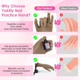 thumbnail image 2 of Practice Hand Yokilly para uñas acrílicas con soporte de pinza, color negro, 2 of 7
