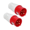 thumbnail image 2 of Enchufe Industrial De 4 Pines, Conector De Alimentación Impermeable 380V-415V 16A Trifásico Con Contactos De Latón Para Equipos Eléctricos, 2 of 7