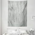 thumbnail image 1 of Grey and White Tapestry, Vertical Lines Wooden Board Background Black and White Tone Vintage Planks Picture, Wall Hanging for Bedroom Living Room Dorm Decor, 60W X 80L Inches, Grey, by Ambesonne, 1 of 2
