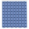 thumbnail image 3 of Psychedelic Shower Curtain, Kaleidoscopic Pattern with Vertical Stripes and Rhombuses, Fabric Bathroom Set with Hooks, 69W X 75L Inches Long, Dark Teal Purple Grey Pale Blue, by Ambesonne, 3 of 3