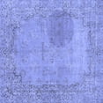 thumbnail image 1 of Ahgly Company Indoor Square Abstract Blue Modern Area Rugs, 7' Square, 1 of 4