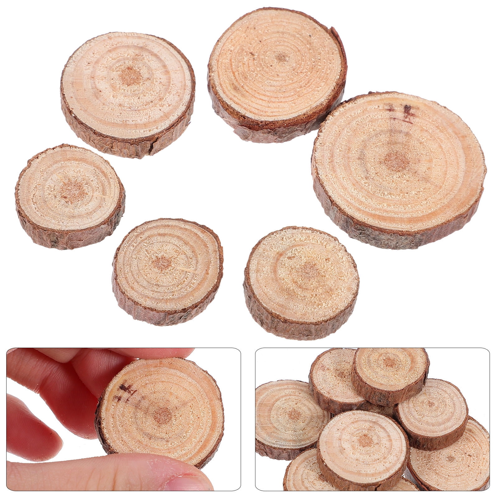 GNIEMCKIN 8-Pack 8-Inch Unfinished Wood Discs – Round Plaques For Coasters, Crafts, Decor - View #4