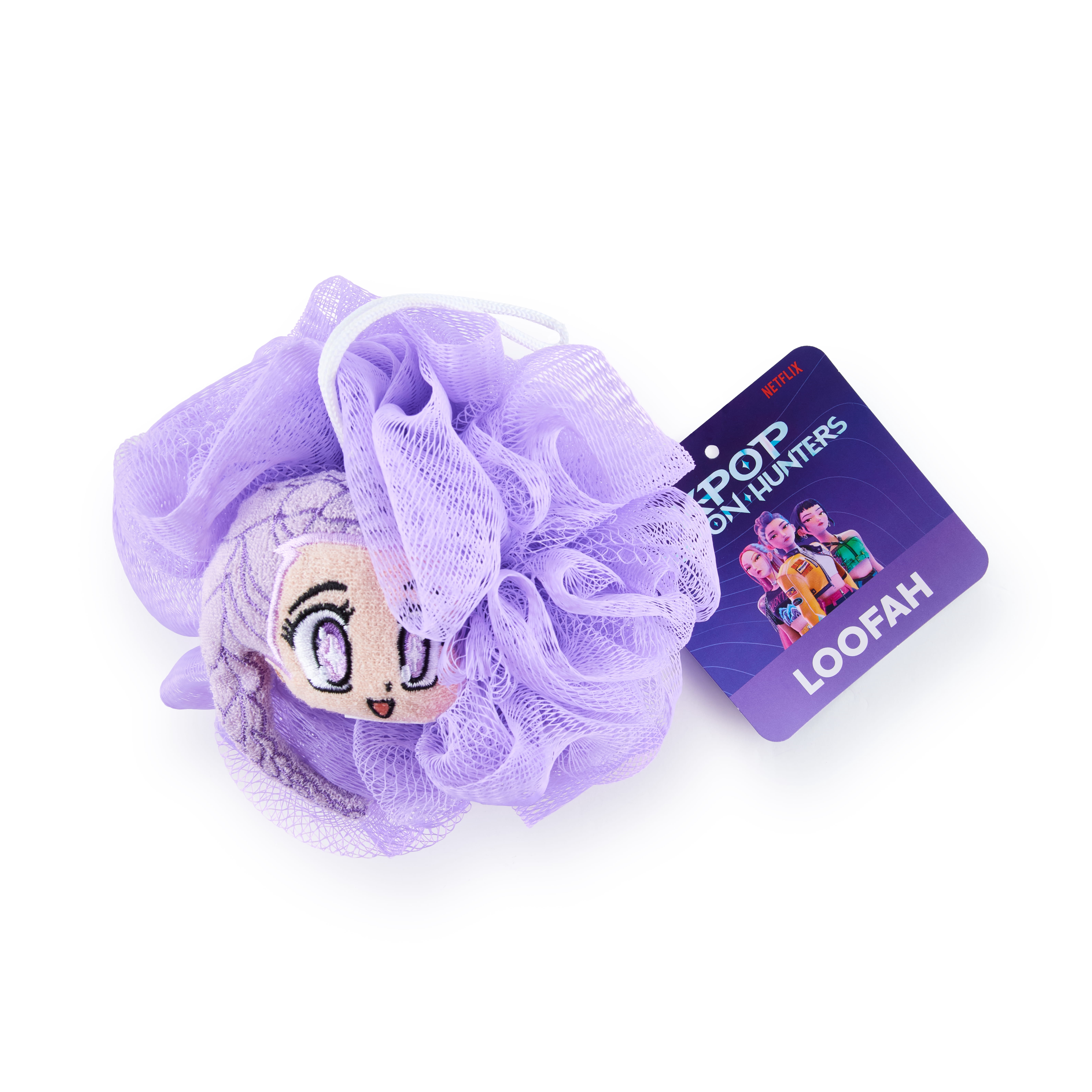 K-Pop Demon Hunters Rumi 3D Loofah, Purple, Netflix