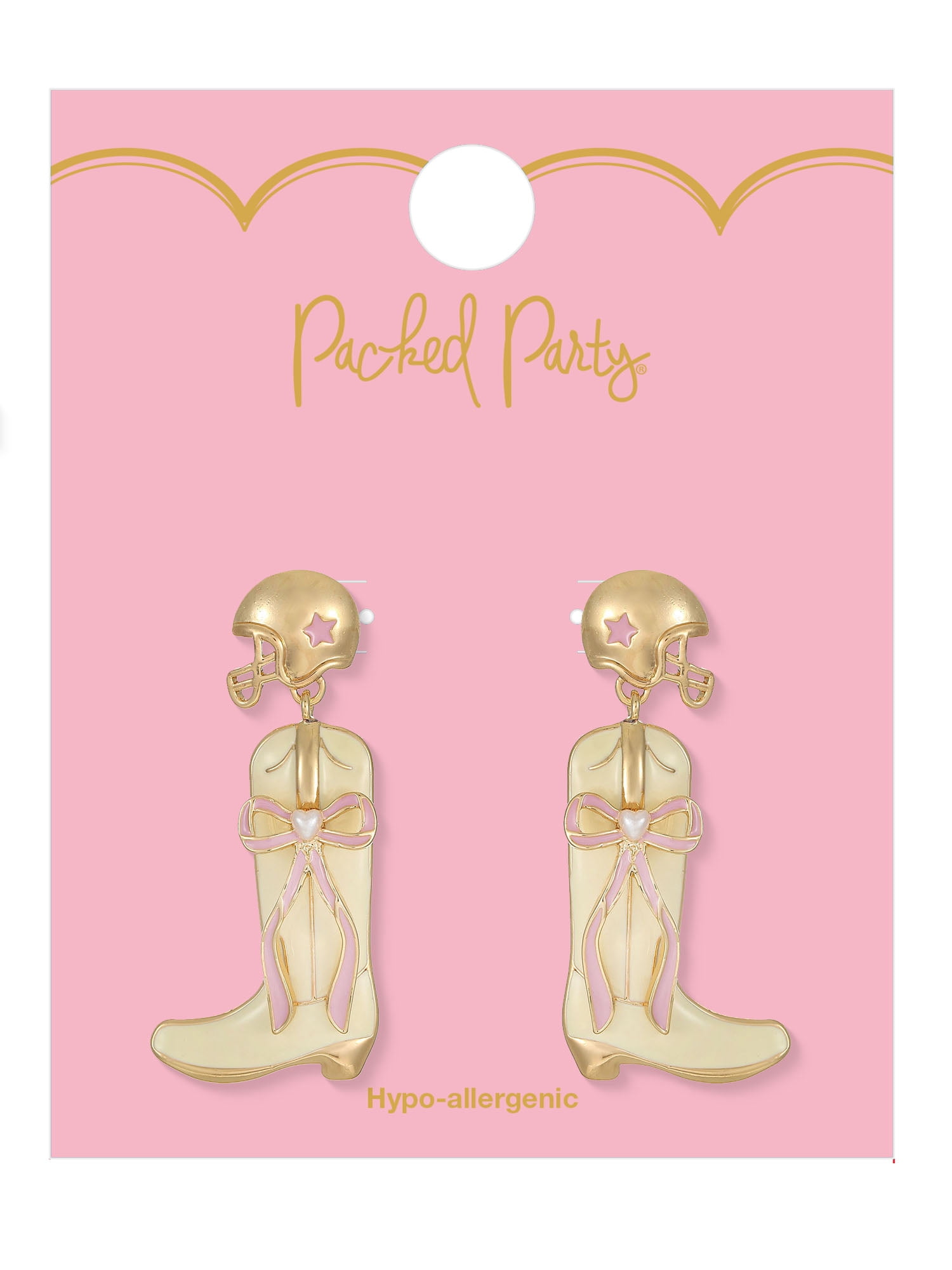Packed Party Tailgate Cowgirl Earrings