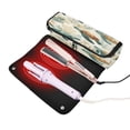 thumbnail image 3 of Hair Tool Organizer Bag with Heat Resistant Mat Removable Travel Storage Case for Hot Air Brushes Curling Irons Adorable Turtles Pattern, 3 of 8