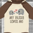 thumbnail image 4 of Inktastic My Busia Loves Me Childs Boys or Girls Long Sleeve Baby Bodysuit, 4 of 5