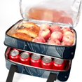 thumbnail image 5 of Constellation Large Capacity Double Layered Insulated Lunch Bag, 2 Compartment Refrigerated Meal Bag for Hand Carry, 7.1x11.4x16.1 Inches, 5 of 6
