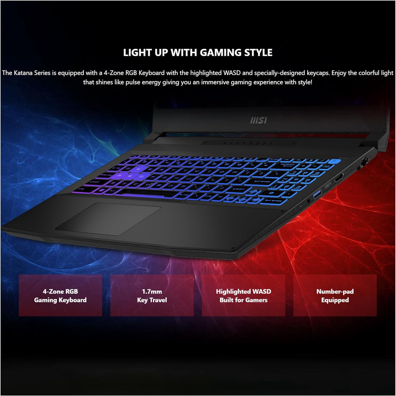 Portatile MSI Katana 15 HX B14WGK-085XES 15.6 Intel Core i9-14900HX 32GB 1TB SSD RTX 5070 8GB RGB