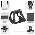 thumbnail image 3 of Vsdgher Gnomes And Houses Pattern Dog Harness,No Pull Pet Harness with Soft Padded Handle,Adjustable Reflective Vest with 2 Buckles,4 Slide Buckles,S-XL Large, 3 of 4