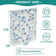 thumbnail image 3 of FORMRS 3 Ring Binder 1.5 inch with Pockets Set of 2 Clip Board 200 Sheets Capacity, Forget Me Not, 3 of 8