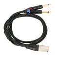 thumbnail image 5 of 1m Dual 1/4 Inch TS to XLR Male Y Splitter Cable - XLR Male to Dual 6.35mm TS Mono Plug Microphone Sound Converter Adapter - 3.3ft, 5 of 8