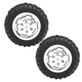 thumbnail image 1 of Rubber Tire, RC Anti-Skid Tires Excellent Durability Environmentally Friendly Non-slip Effect  for WPL D12 1/10 RC Trucks Black BL,Silver S,Red R, 1 of 7