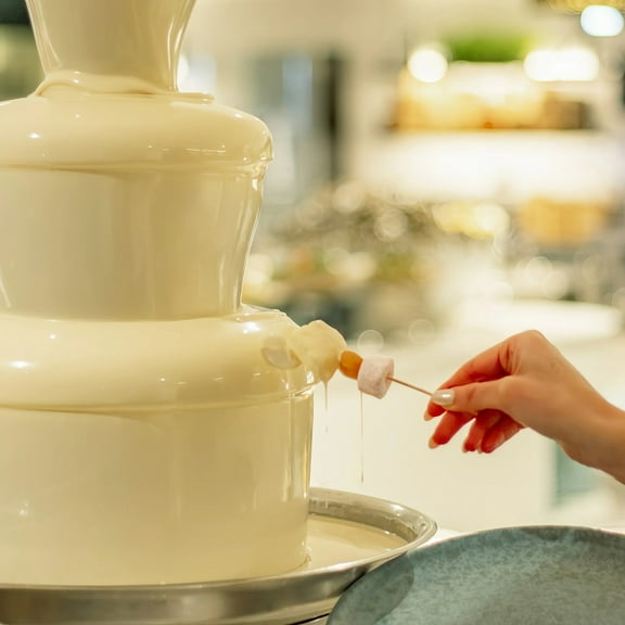 Hilingoto Clearance Mini Chocolate Fountain Machine, Milk Machineilk Fondue 3 Tiers Sauceheese Fountainuice Christmas Clearance