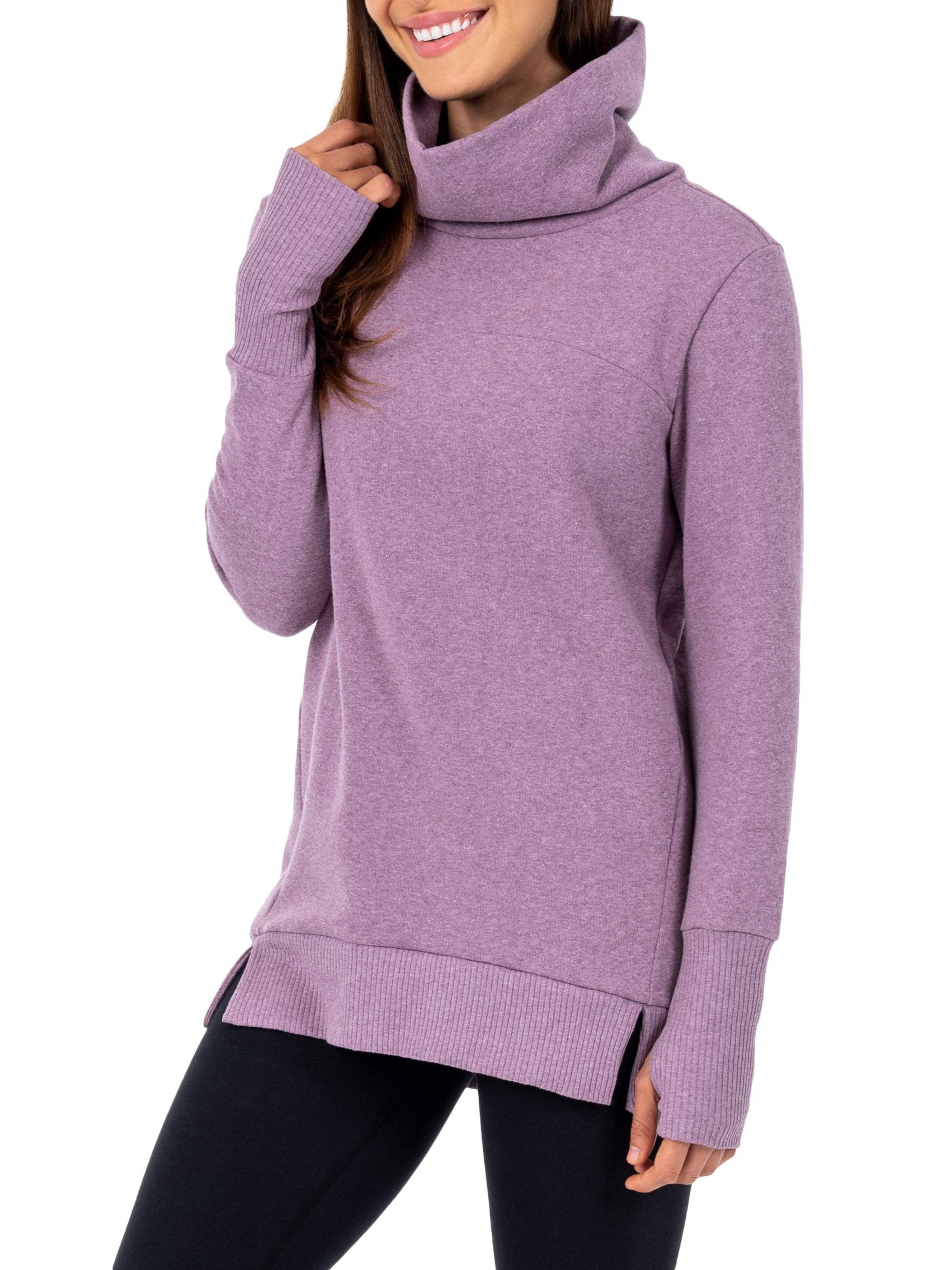 cowl neck athletic sweater