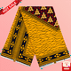 thumbnail image 2 of Tela estampada holandesa para vestidos clásicos africanos, auténtica cera garantizada, 100 % algodón, 6 yardas, 2 of 5