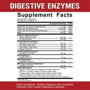5% Nutrition Rich Piana | Probio-75 & Digestive Enzymes Digestion Supplement | Digestive Enzymes with Probiotics and Prebiotic Fiber 120 Gelatin Capsules (30 Svgs)