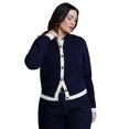 thumbnail image 4 of ELOQUII Women's Plus Size Colorblocked Cardigan, 4 of 4