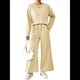 thumbnail image 1 of Conjunto de Dos Piezas de Otoño para Mujer, Jersey de Larga, Pantalones Anchos, Conjunto Informal A Juego, Ropa de Moda. Albaricoque S, 1 of 5