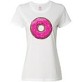 thumbnail image 3 of Inktastic Pink Donut with Sprinkles Women's T-Shirt, 3 of 5