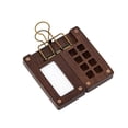 thumbnail image 3 of Paleta de acuarela portátil Caja de paletas de madera para pintura acrílica para pintores y 8 Rejillas con clip, 3 of 9
