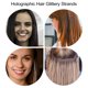 thumbnail image 2 of GOOHOCHY 750 piezas/5 paquetes de extensiones de cabello con brillo, accesorios para el cabello con purpurina, 2 of 8