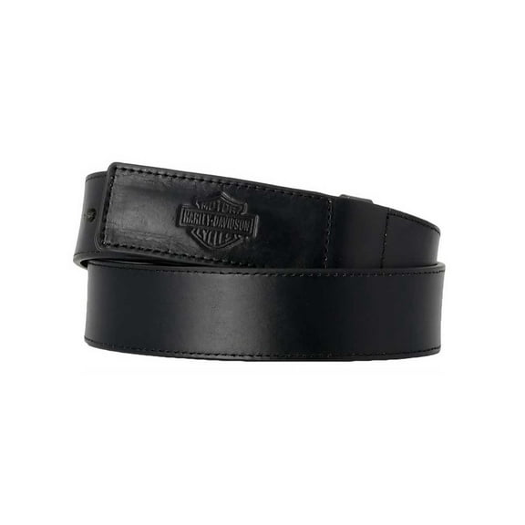 Harley-Davidson Men's Tool Master Bar & Shield Genuine Leather Belt - Black (32), Harley Davidson