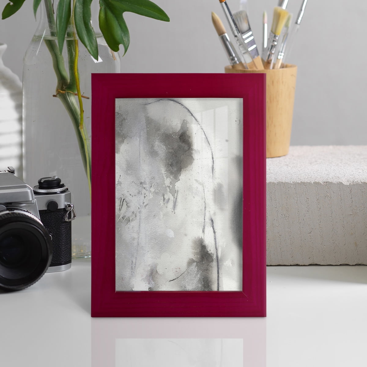 Mystical Objects IV - Framed Print w/glass - Cherry Red