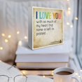 thumbnail image 5 of Zomyto 7x7 In Inspirational Shakespeare Quote Desk Wooden Sign Decor I Love You With So Much Of My Heart Sign, 5 of 7