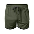 thumbnail image 4 of Pantalones cortos deportivos rectos de malla para hombre: pantalones de playa de tres puntos, tejido de secado rápido, tallas M-XXL, perfectos para fitness/natación., 4 of 5