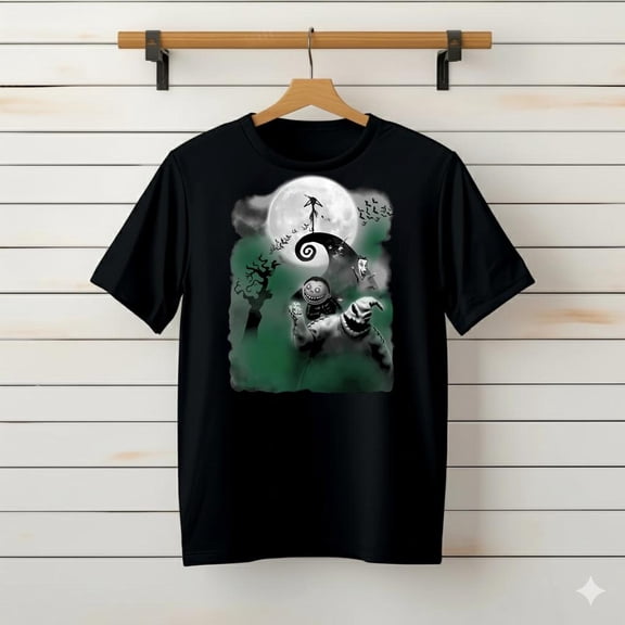 Jack Skellington & Oogie Boogie Nightmare Before Christmas###TeaBagTeaHouse, Unsiex Shirt