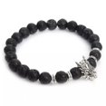 thumbnail image 2 of RSAMD 8MM 7 Chakra Men's Hematite Natural Stone Lion Buddha Beaded Charm Bracelet Gift-531-2, 2 of 2