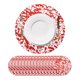 thumbnail image 1 of 16Pcs Manteles Redondos Desechables Rojos, 13" Decoraciones de Mesa de Malla con Brillos Metálicos, 1 of 6