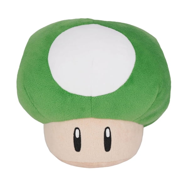Peluche Nintendo Little Buddy Super Mario 1-Up Mushroom 6 pulgadas