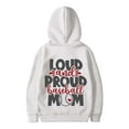 thumbnail image 4 of WEAIXIMIUNG Off The Shoulder Sweatshirt Women's Baseball Lettering Slogan Print Pocket Drawstring Print Hoodie, 4 of 4