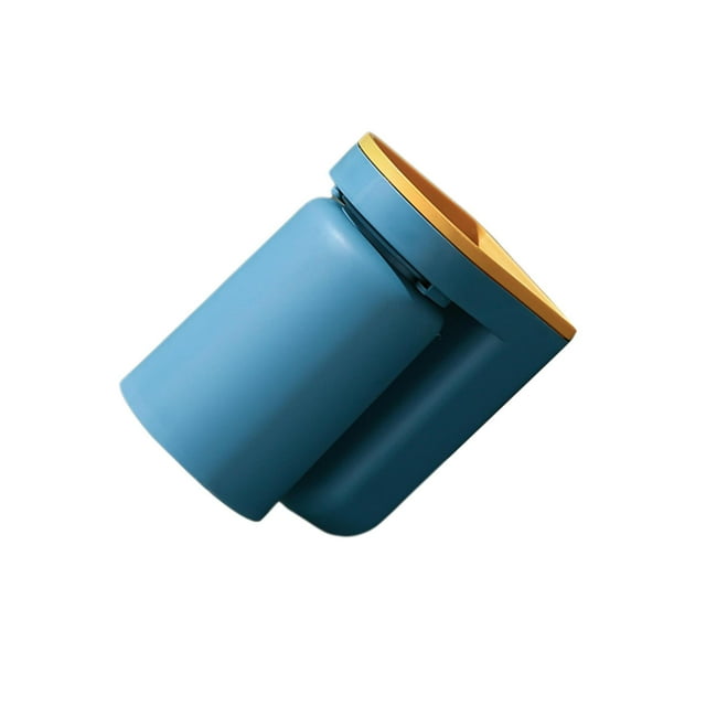 ZheElen Porte-Brosse à Dents avec Gobelet de Rinçage Boîte de Rangement Sans Perçage Brosse à Dents Innovante et Rinçage pour Adultes Bleu