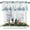 Christmas7016, variant on Blue Christmas Valances Windows Curtain Snowflake Winter Xmas Tree Kitchen Valances Rod Pocket Reindeer Elk Forest Short Topper Curtains for Winter Holiday Christmas Decorations 1 Panel,54 by 18 inch