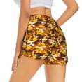 thumbnail image 3 of Goofa Desert Camouflage Printed Women 2 in 1 Running Shorts,Quick Dry Athletic Workout Shorts,High Waisted Athletic Shorts with Liner Pockets-Large, 3 of 9